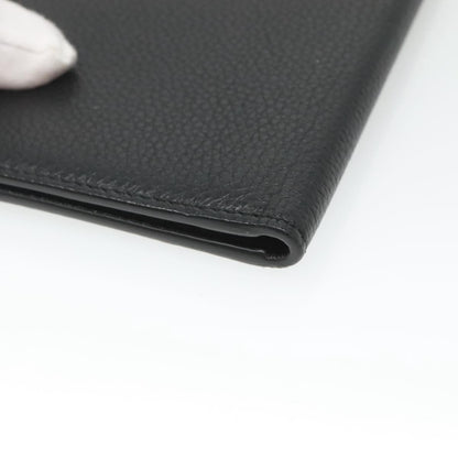 Christian Dior Bifold Card Holder Leather, BLACK, LEATHER, Card Holders