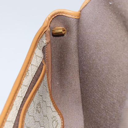 Christian Dior Vintage Honeycomb Flap Crossbody Bag Canvas and Leather, BEIGE, CANVAS, Shoulder bag