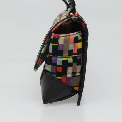 Chanel Chocolate Bar Medallion Flap Bag Quilted Calfskin, MULTICOLOUR, VELVET, Handbag