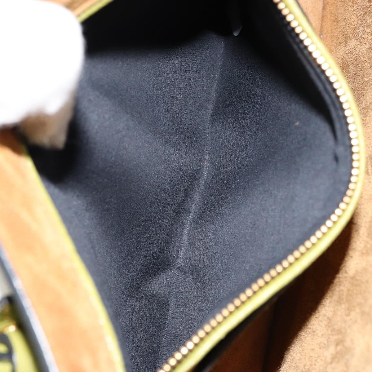 Miu Miu Madras Convertible Compartment Tote Leather, GREEN, LEATHER, Handbag