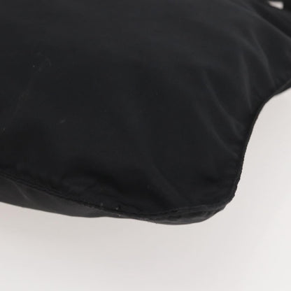 Prada Flat Messenger Bag Tessuto, BLACK, NYLON, Shoulder bag