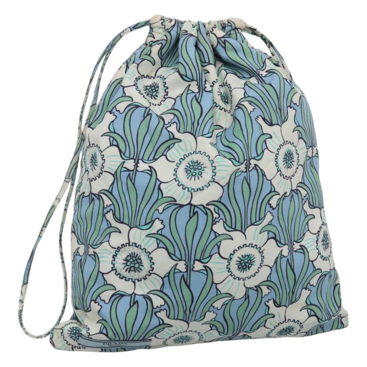 Prada Travel Pouch Tessuto, BLUE, COTTON, Clutche & pouche