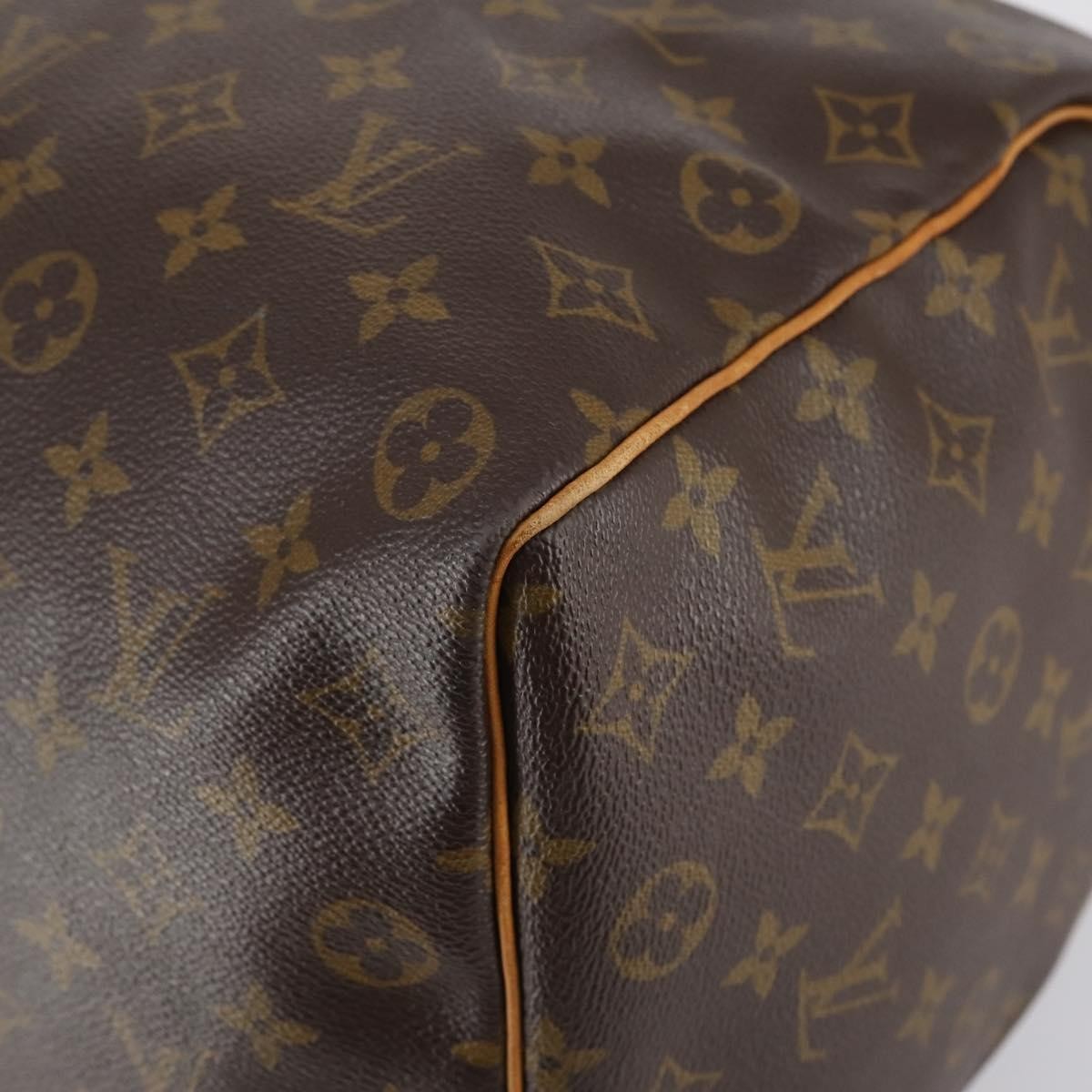 Louis Vuitton Keepall Bag Monogram Canvas, BROWN, CANVAS, Travel bag