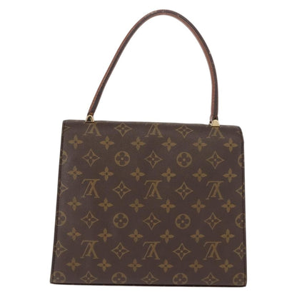Louis Vuitton Malesherbes Handbag Monogram Canvas, BROWN, CANVAS, Handbag