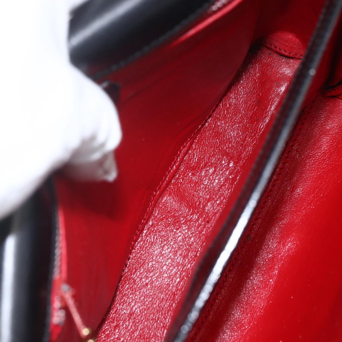 Celine Vintage Circle Logo Crossbody Bag Leather, BLACK, LEATHER, Shoulder bag