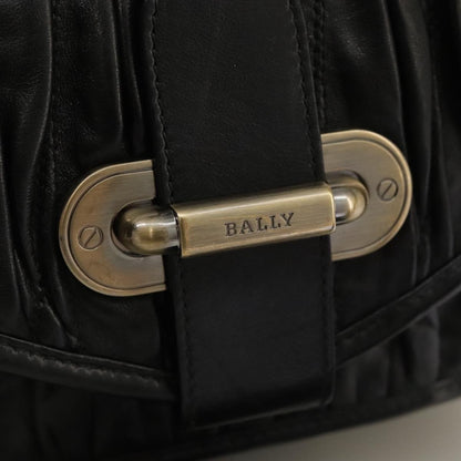 Bally Vintage Shoulder Bag Leather, BLACK, LEATHER, Shoulder bag