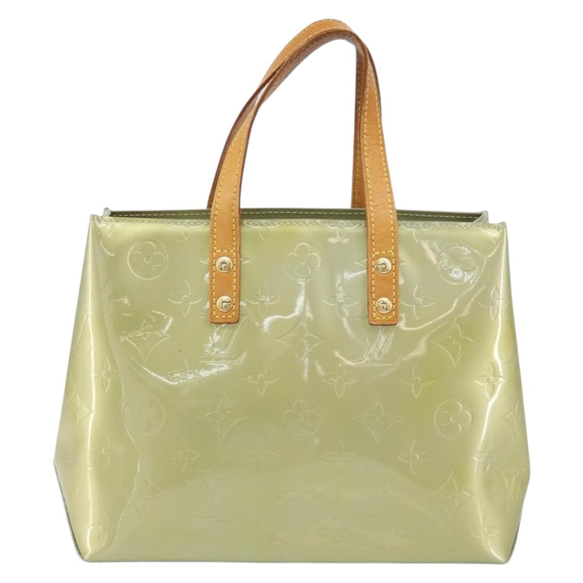 Louis Vuitton Reade Handbag Monogram Vernis, GRAY, PATENT_LEATHER, Handbag