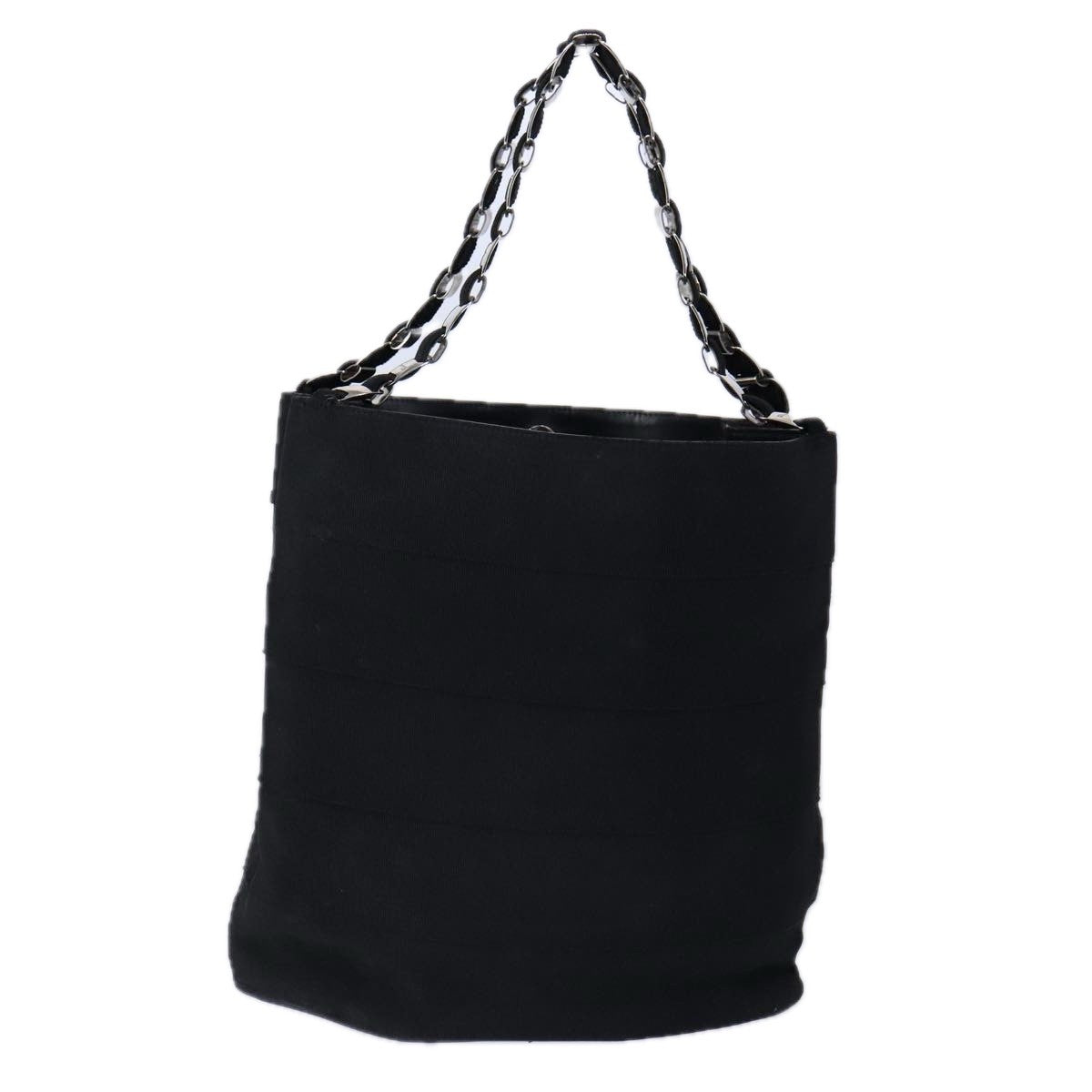 Salvatore Ferragamo Gancini Tote Gancini Canvas, BLACK, CANVAS, Tote bag