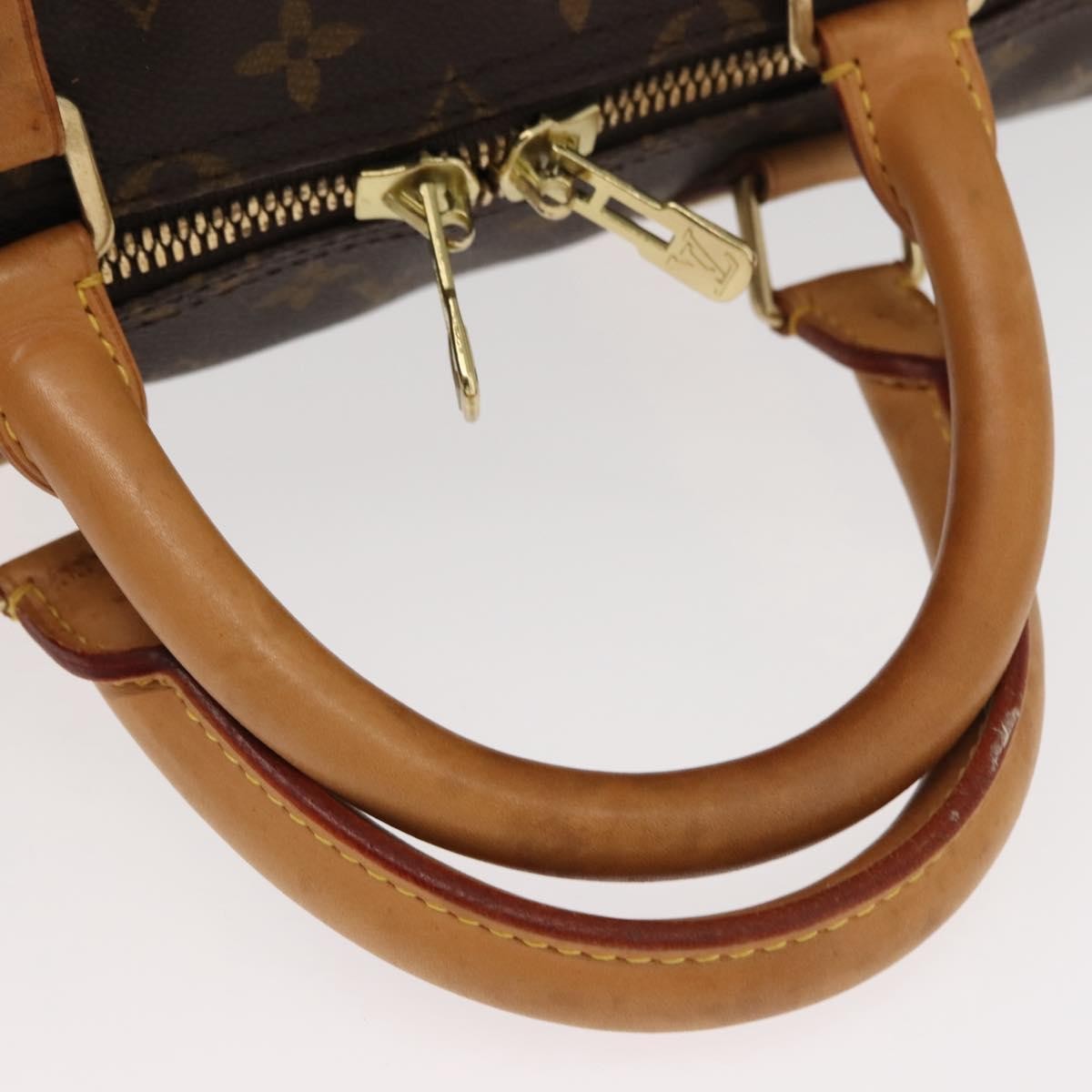 Louis Vuitton Keepall Bag Monogram Canvas, BROWN, CANVAS, Travel bag