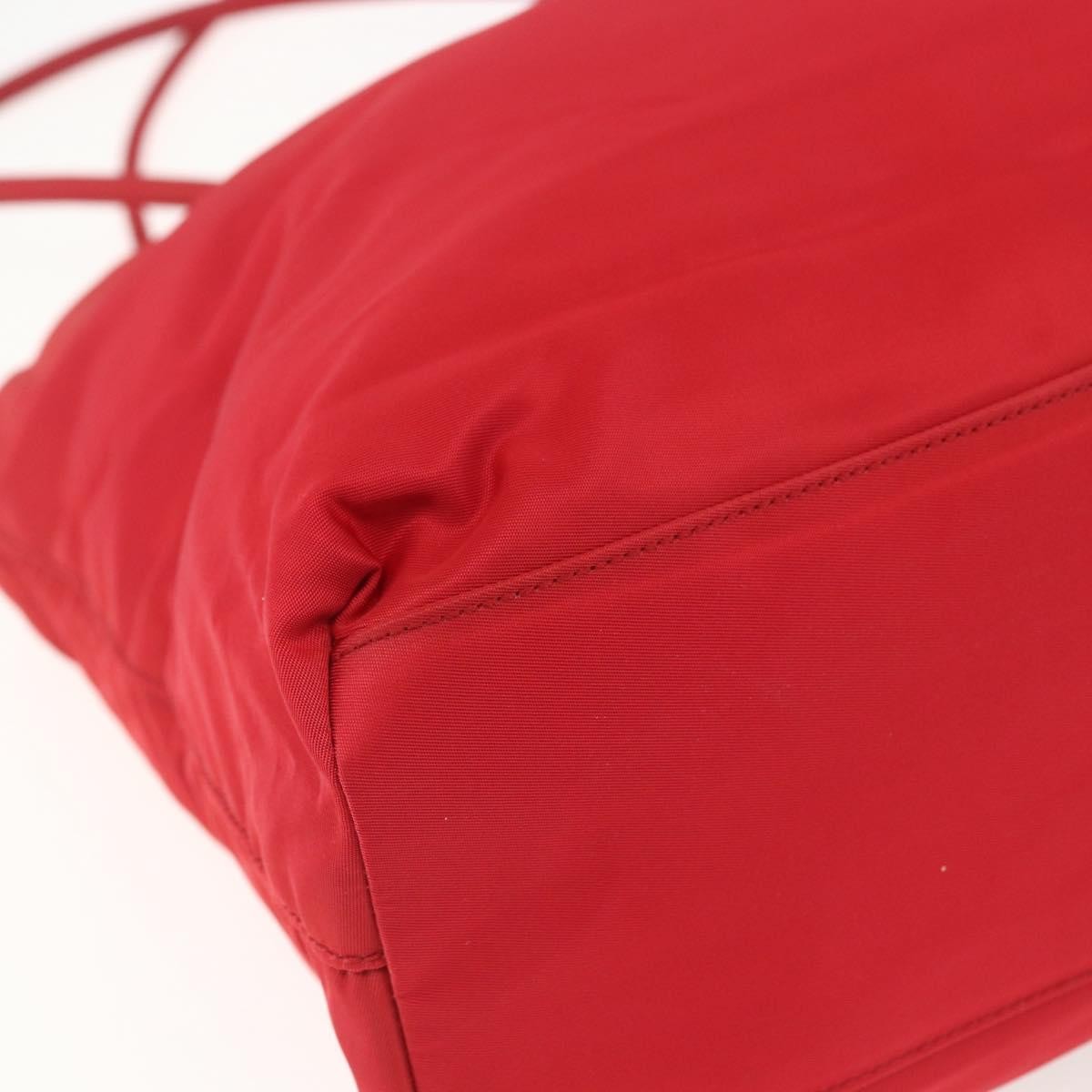 Prada Vintage Zip Tote Tessuto, RED, NYLON, Tote bag
