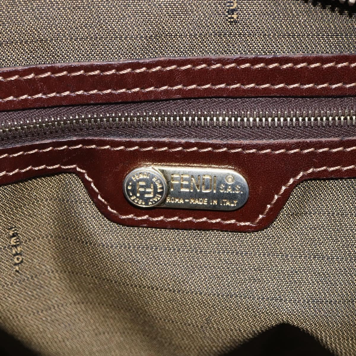 Fendi Vintage Convertible Satchel Zucca Canvas, BROWN, CANVAS, Handbag