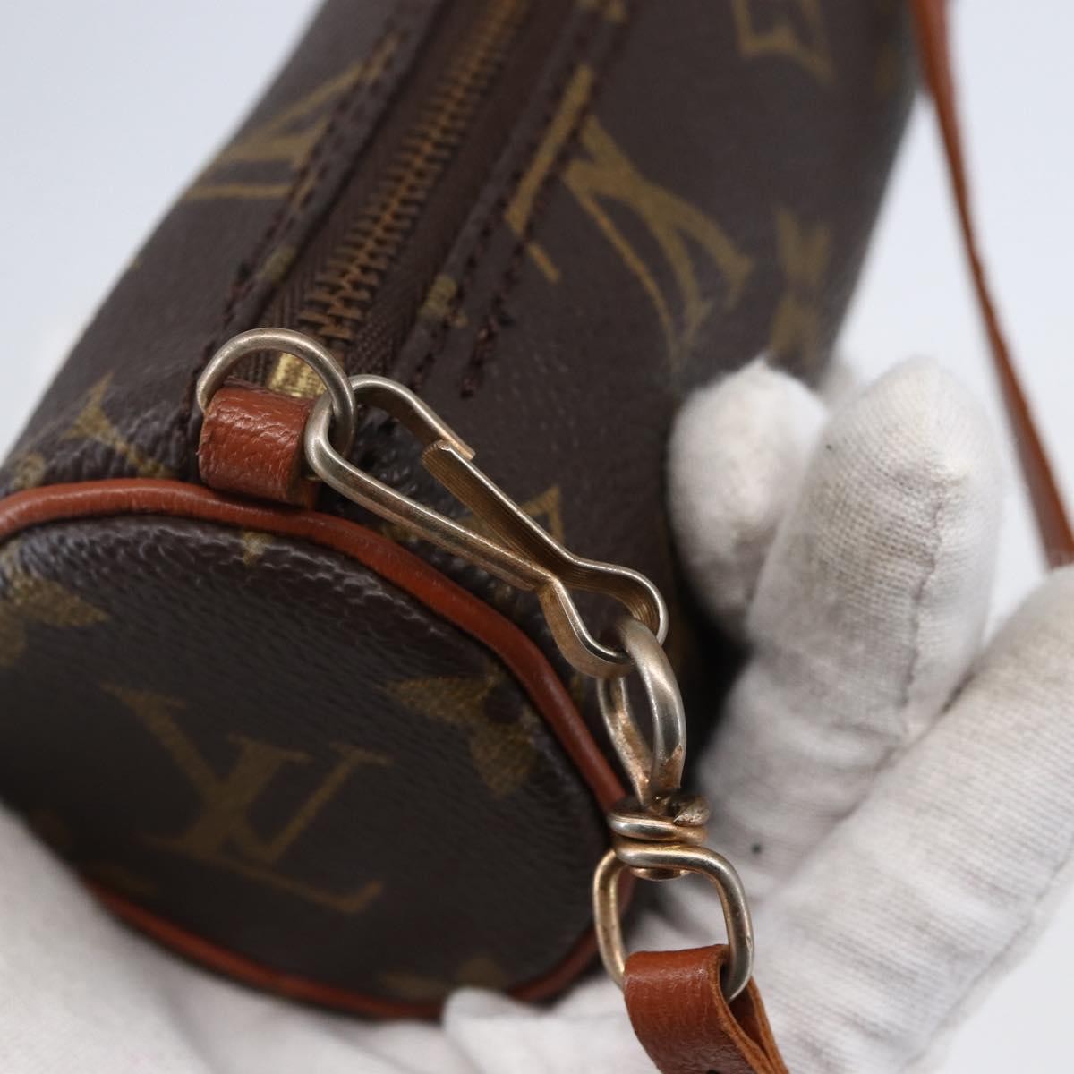 Louis Vuitton Papillon Pochette Monogram Canvas, BROWN, CANVAS, Clutche & pouche