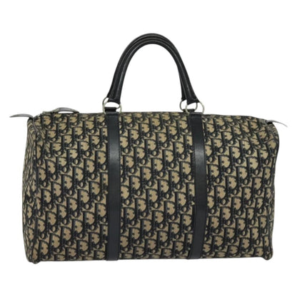 Christian Dior Vintage Trotter Boston Bag Diorissimo Canvas, NAVY, CANVAS, Travel bag