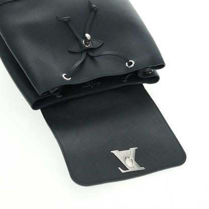 Louis Vuitton Lockme Backpack Leather, BLACK, LEATHER, Backpack