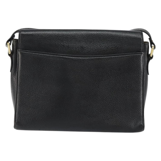 Burberry Vintage Shoulder Bag Leather, BLACK, LEATHER, Shoulder bag