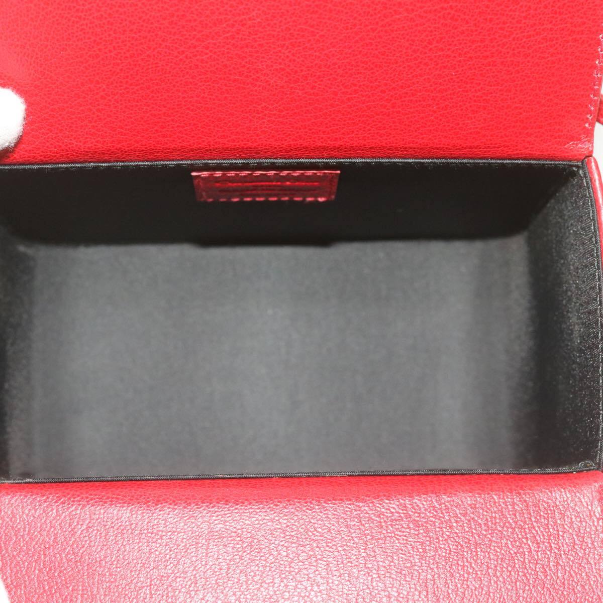 Christian Dior Vanity cosmetic pouch Cannage Leather, RED, LEATHER, Clutche & pouche