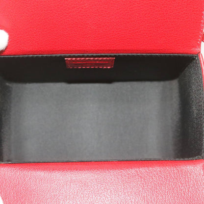 Christian Dior Vanity cosmetic pouch Cannage Leather, RED, LEATHER, Clutche & pouche