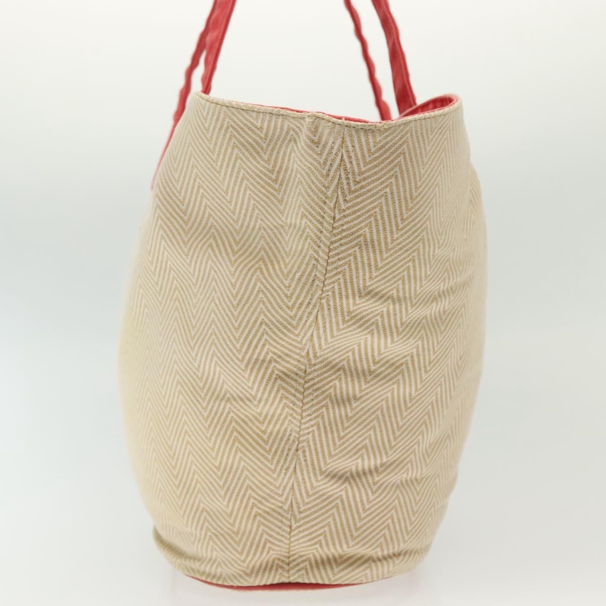 Hermes Panier De Plage Handbag Canvas, BEIGE, CANVAS, Tote bag