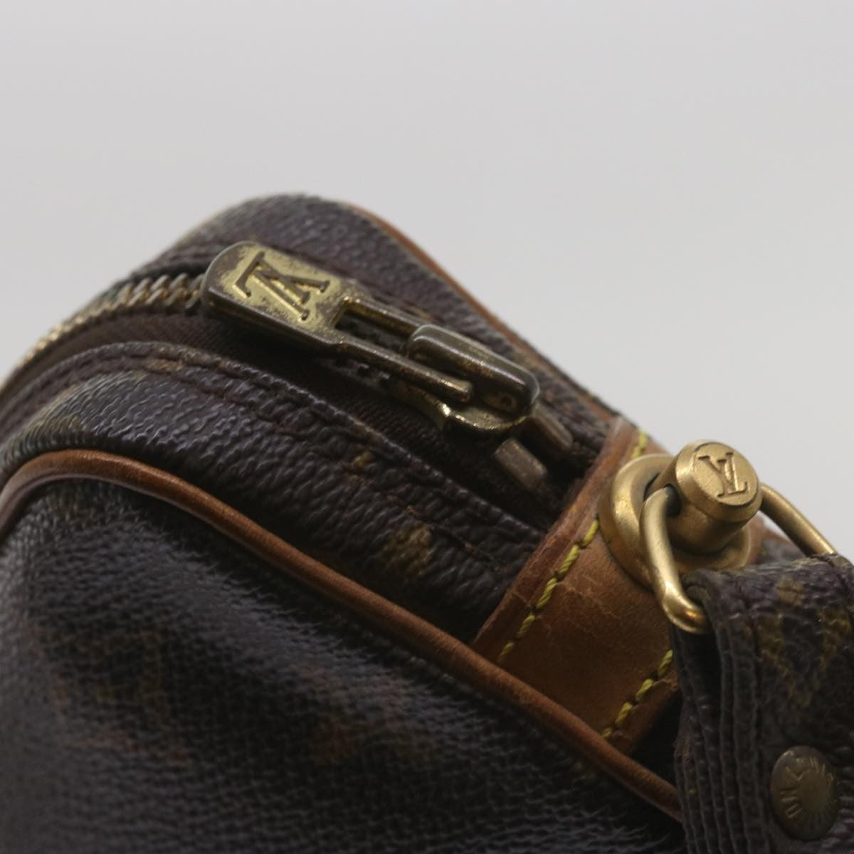 Louis Vuitton Marly Dragonne Clutch Monogram Canvas, BROWN, CANVAS, Clutche & pouche