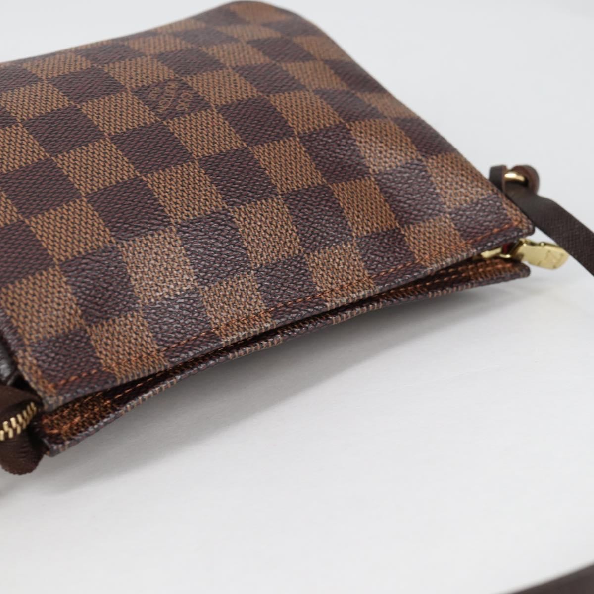 Louis Vuitton Trousse Make Up Bag Damier, BROWN, CANVAS, Clutche & pouche