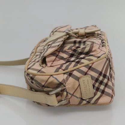 Burberry Nova Check Blue Label Nylon, PINK, NYLON, Shoulder bag
