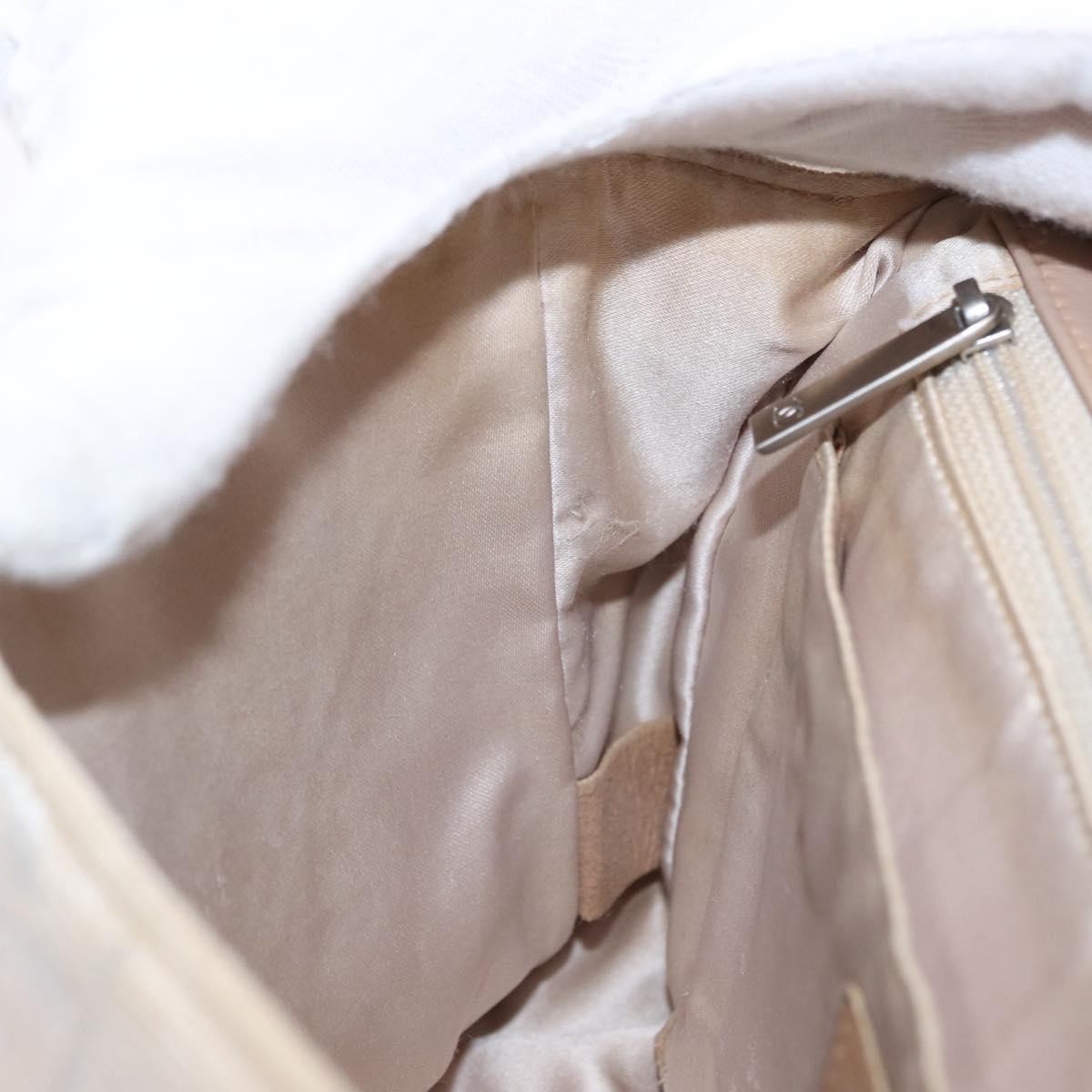 Chanel Travel Line Flap Bag Canvas, BEIGE, CANVAS, Shoulder bag