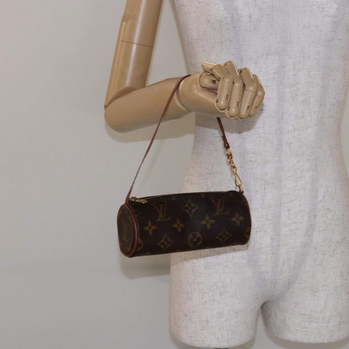 Louis Vuitton Papillon Pochette Monogram Canvas, BROWN, CANVAS, Handbag