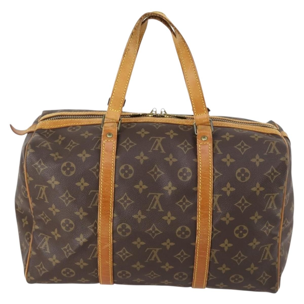 Louis Vuitton Sac Souple Handbag Monogram Canvas, BROWN, CANVAS, Travel bag