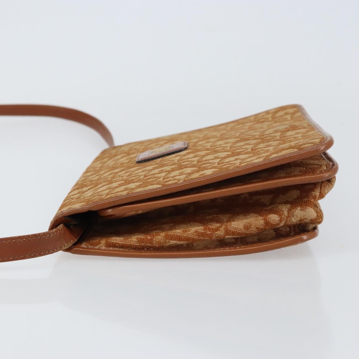 Christian Dior Vintage Trotter Shoulder Bag Canvas, BROWN, CANVAS, Shoulder bag
