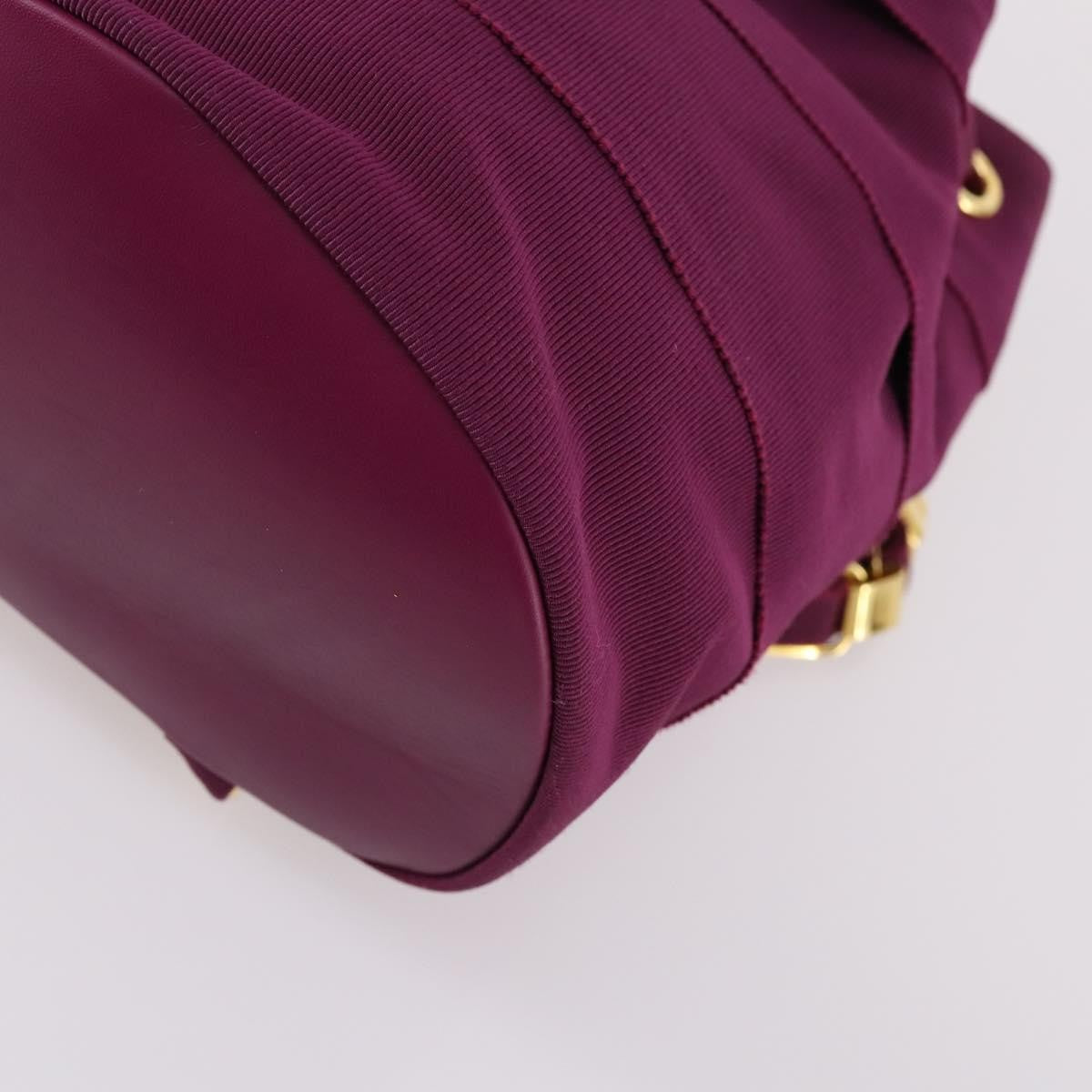 Salvatore Ferragamo Vala Backpack Canvas, PURPLE, CANVAS, Backpack