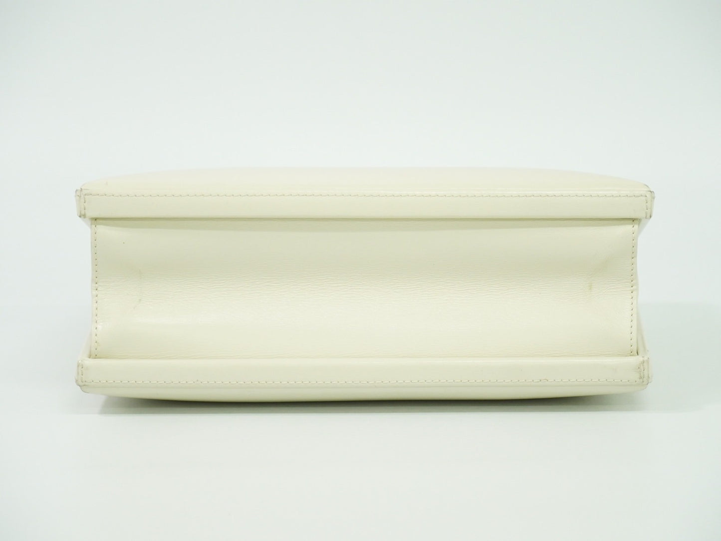 Loewe Anagram handbag Leather, WHITE, LEATHER, Handbag