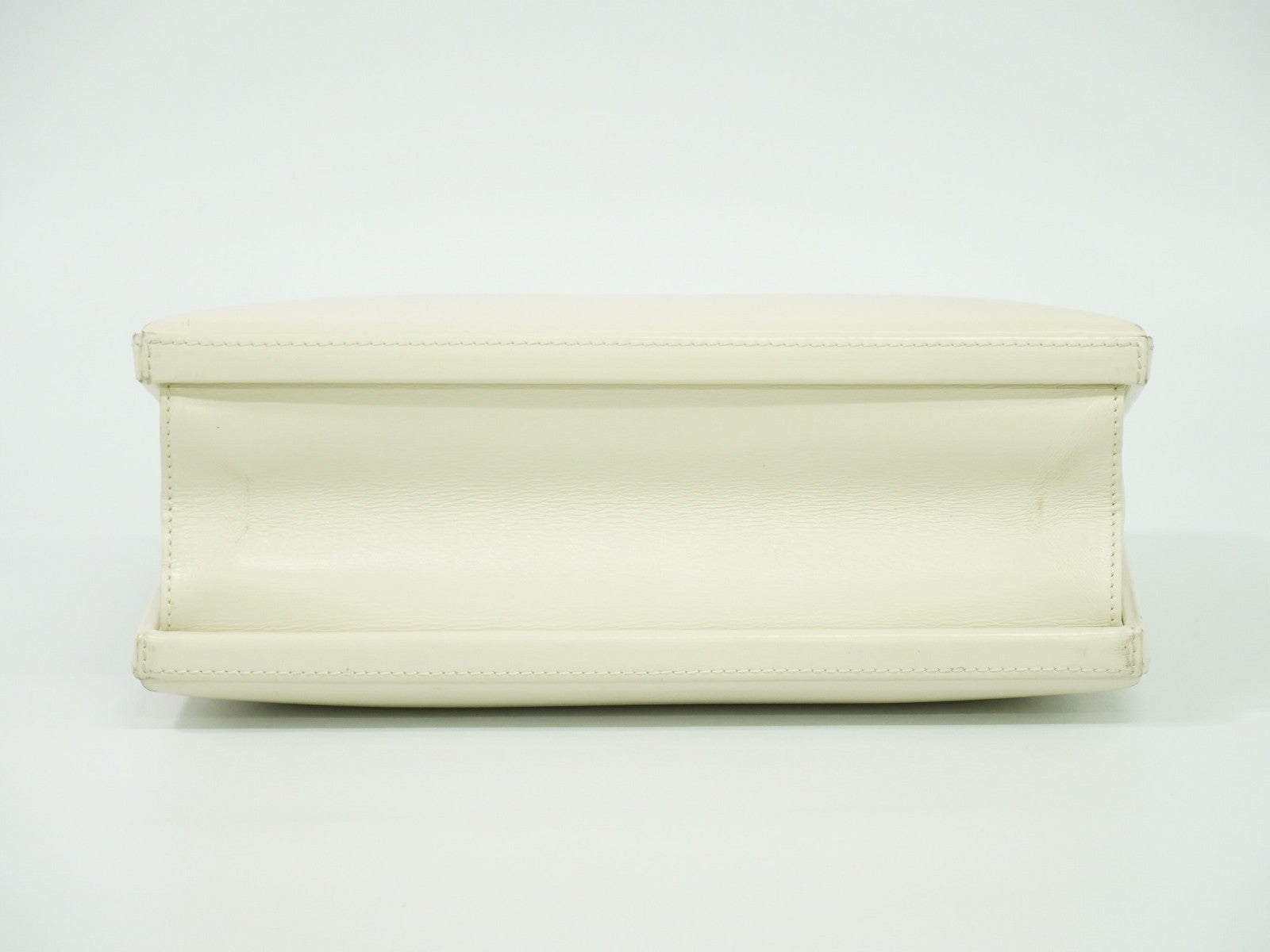 Loewe Anagram handbag Leather, WHITE, LEATHER, Handbag