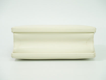 Loewe Anagram handbag Leather, WHITE, LEATHER, Handbag