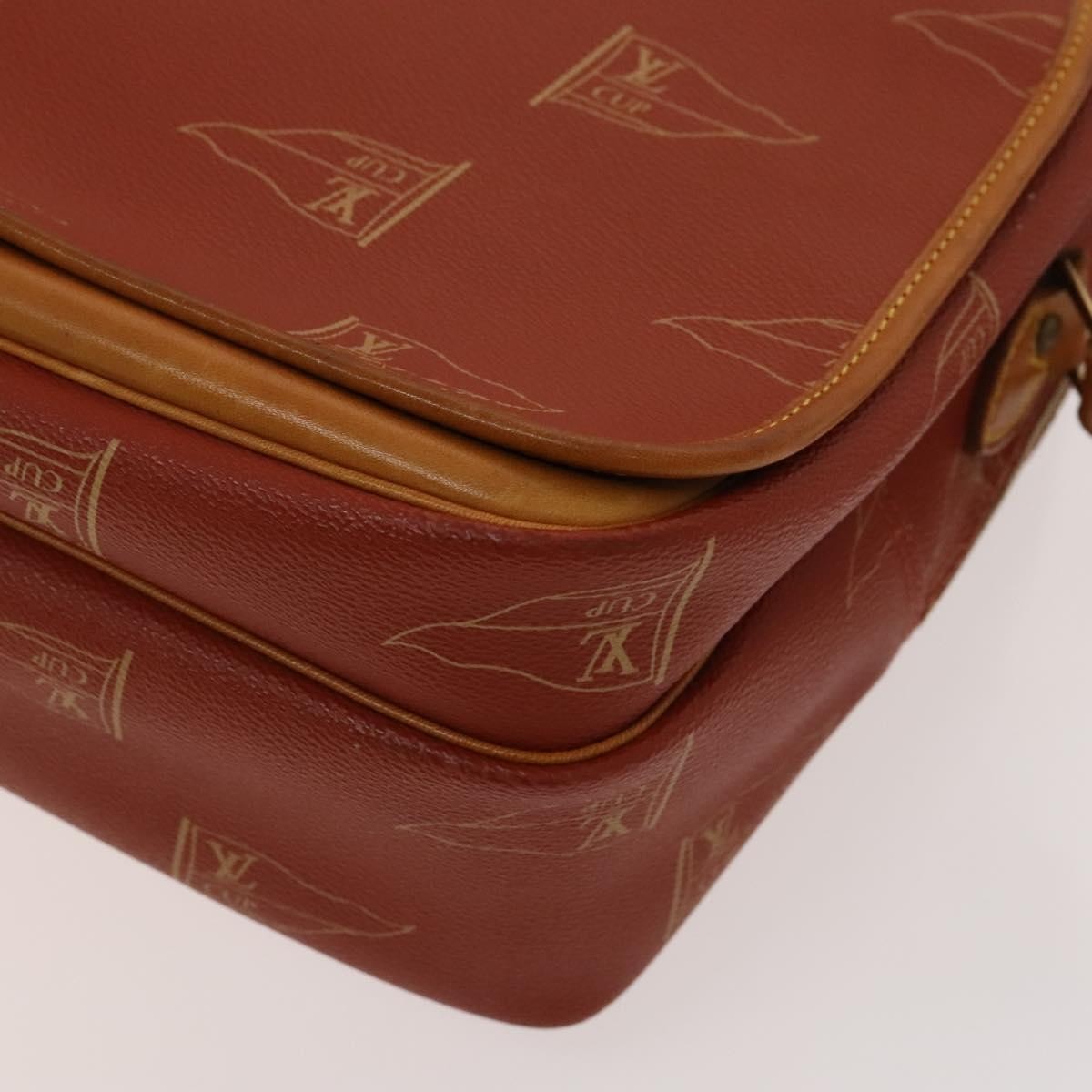 Louis Vuitton Cup Calvi Messenger Bag Coated Canvas, RED, CANVAS, Crossbody bag