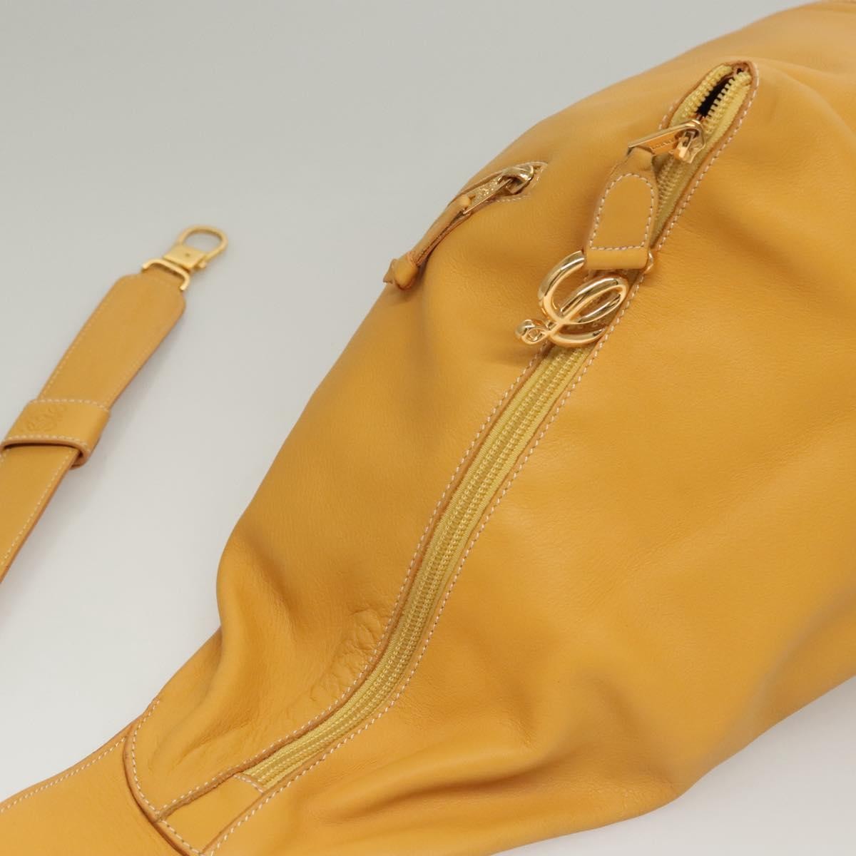 Loewe Anton Sling Bag Leather, YELLOW, LEATHER, Shoulder bag
