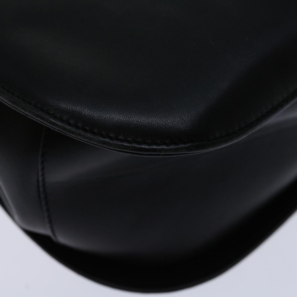 Salvatore Ferragamo Gancini handbag Leather, BLACK, LEATHER, Handbag