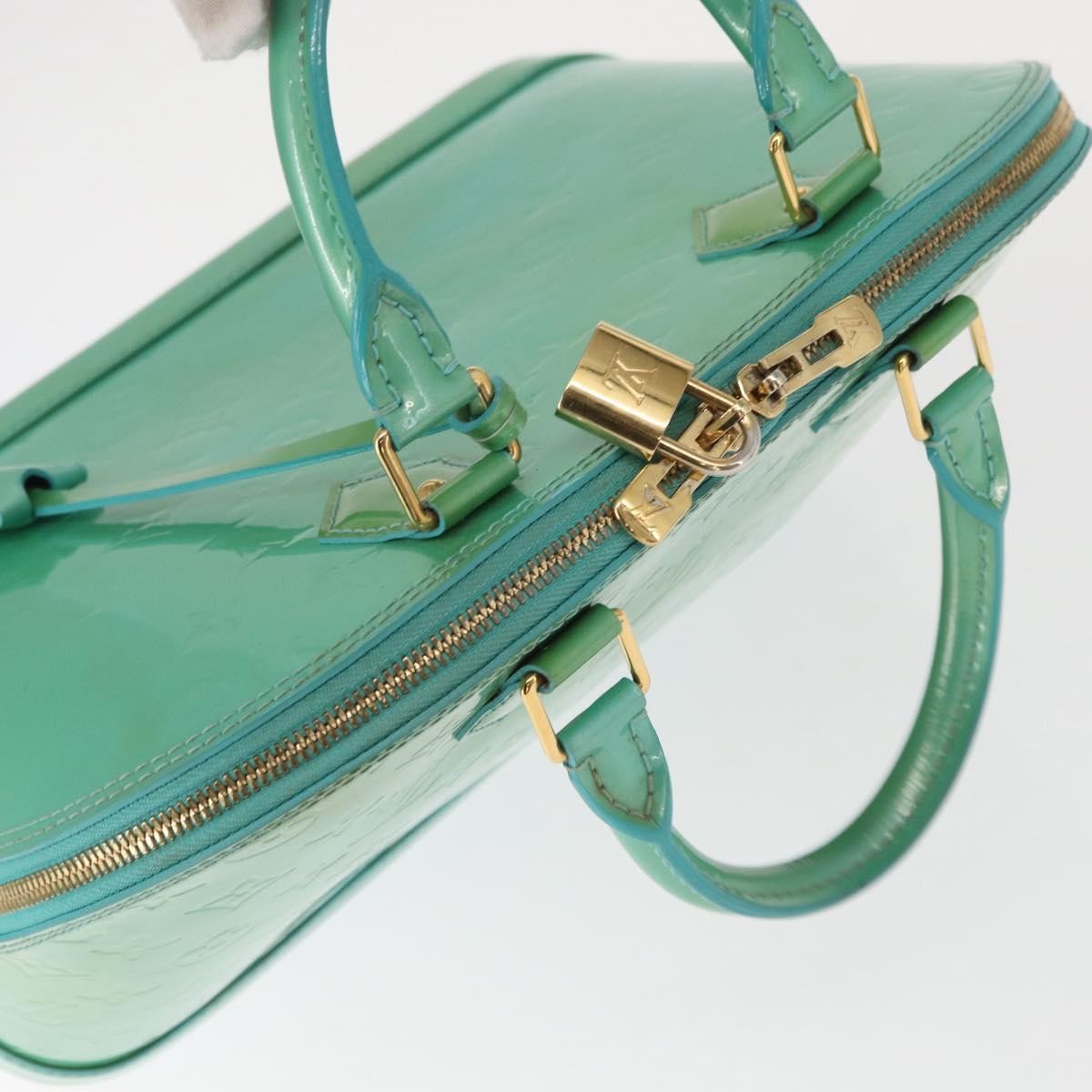 Louis Vuitton Alma Handbag Patent Leather, BLUE, PATENT_LEATHER, Handbag