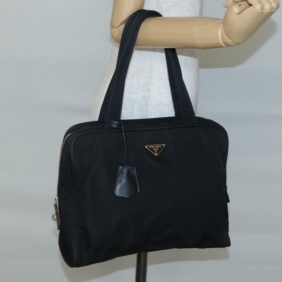 Prada Vintage Handbag Tessuto, BLACK, NYLON, Handbag