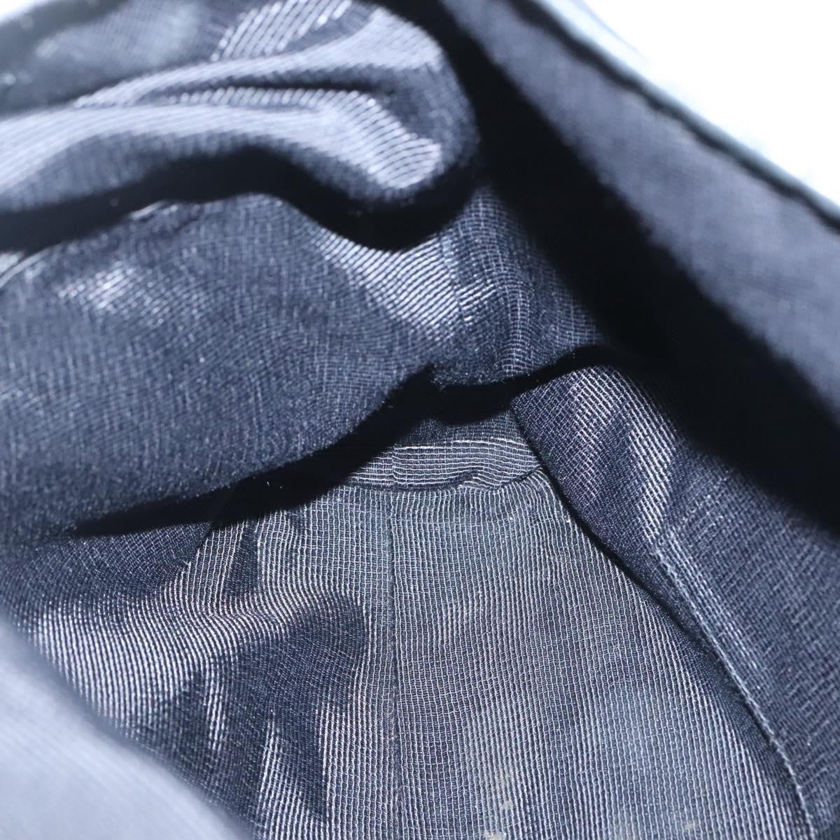 Salvatore Ferragamo Gancini Shoulder Bag Canvas, BLACK, CANVAS, Shoulder bag