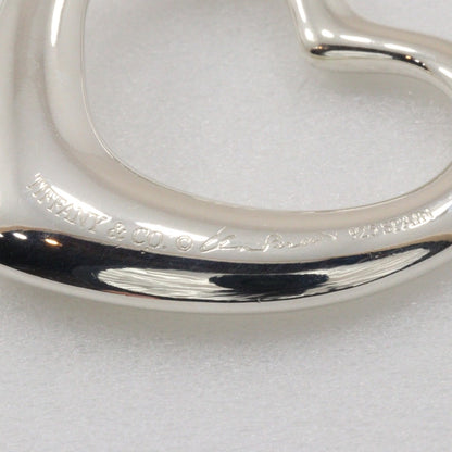 Tiffany & Co. Elsa Peretti Open Heart Pendant Necklace Sterling Silver, SILVER, SILVER, Necklace