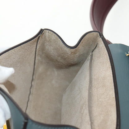 Chloe Drew Shoulder Bag Leather, BLUE, LEATHER, Shoulder bag