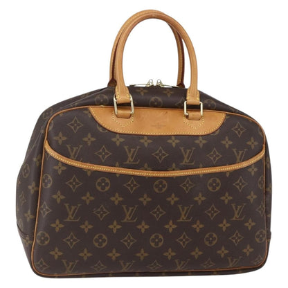 Louis Vuitton Deauville Handbag Monogram Canvas, BROWN, CANVAS, Handbag