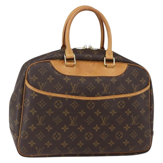 Louis Vuitton Deauville Handbag Monogram Canvas, BROWN, CANVAS, Handbag