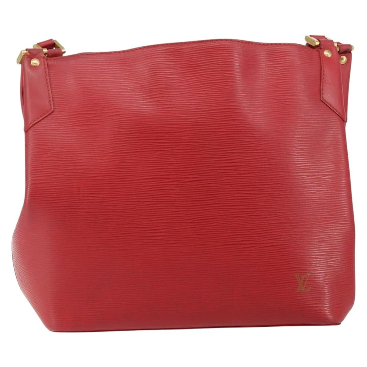 Louis Vuitton Mandara Handbag Epi Leather, RED, LEATHER, Shoulder bag