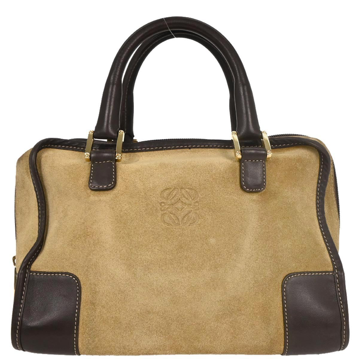 Loewe Amazona Bag Suede, BEIGE, SUEDE, Handbag