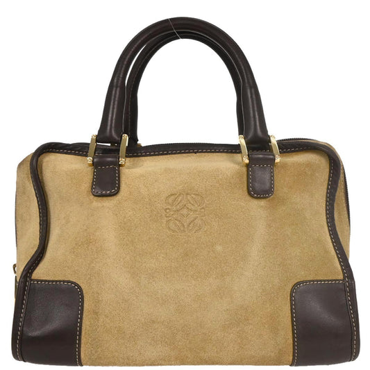 Loewe Amazona Bag Suede, BEIGE, SUEDE, Handbag