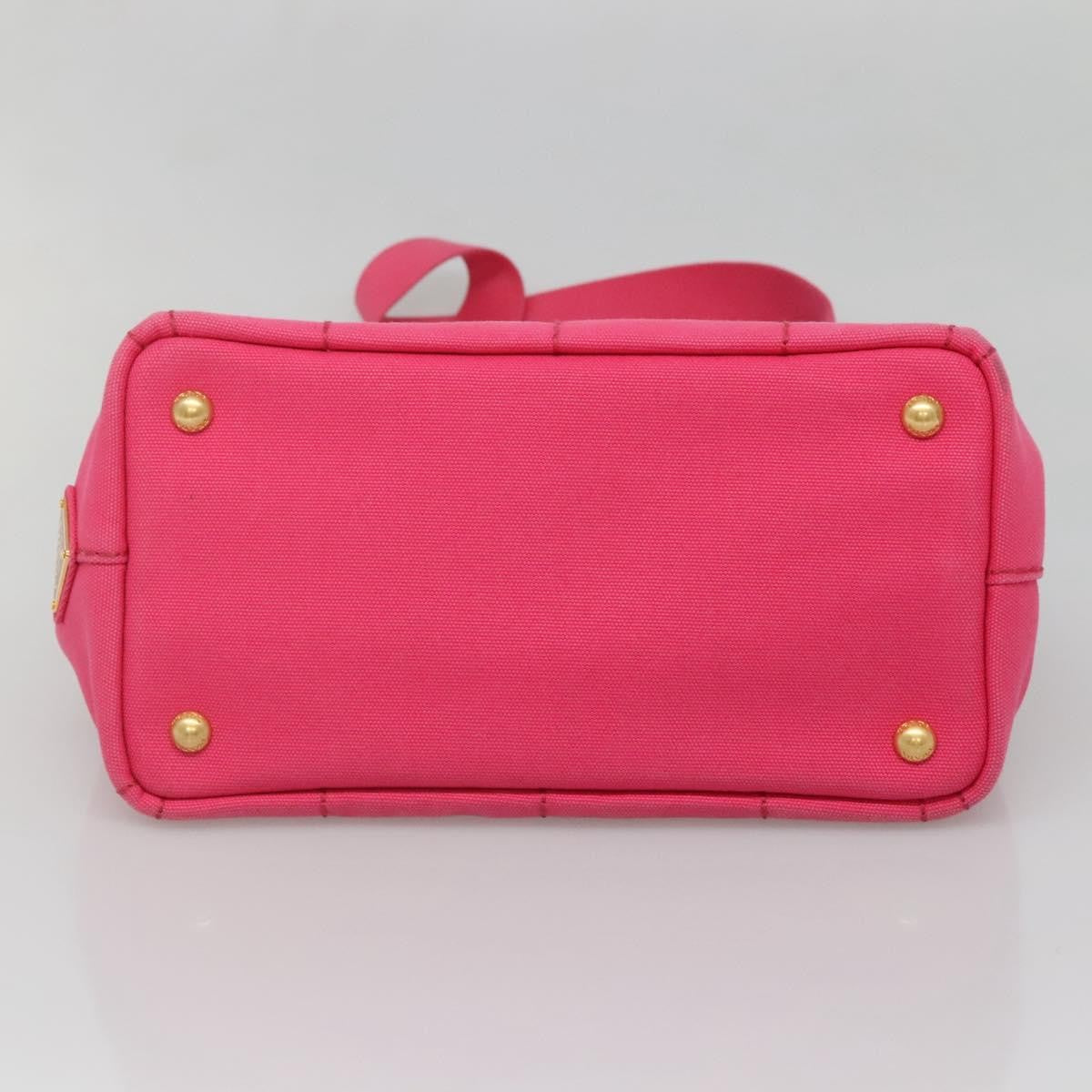 Prada Canapa Convertible Tote Canvas, PINK, CANVAS, Tote bag