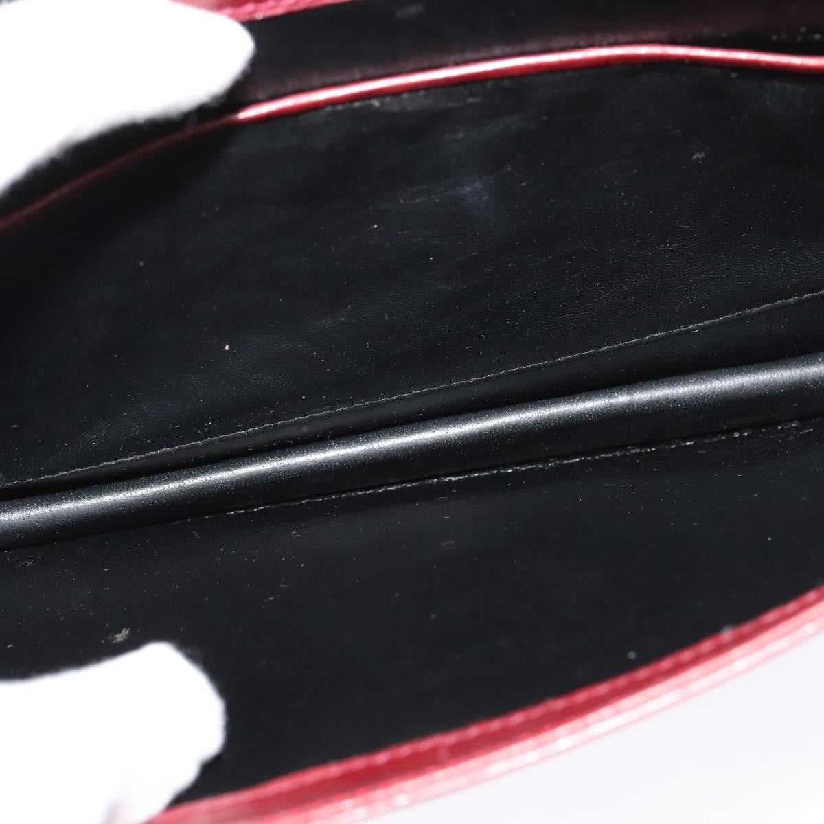 Bally Vintage Shoulder Bag Leather, BURGUNDY, LEATHER, Shoulder bag