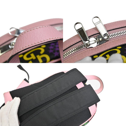 Gucci Zip Pocket Backpack Psychedelic Print GG Coated Canvas, MULTICOLOUR, LEATHER, Backpack