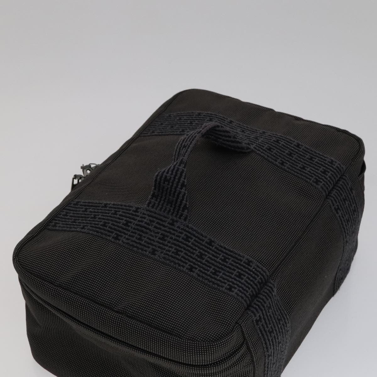 Hermes Vanity Herline Pouch Canvas, GRAY, CANVAS, Clutche & pouche